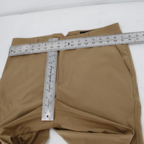 dunning pants Mens 32 everbest golf flat front tan pants stretch 34x32 - Picture 6 of 13